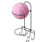 Porta a sfera a parete, display del portafongaball - Porta da basket montato a parete a a sfera da 2 strati - Organizzatore di attrezzature sportive spaziali NO Scaffali di stoccaggio per il ca