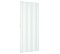 Porta a soffietto 83x214 cm modello extra standard in pvc di colore bianco con chiusura reversibile regolabile sia in altezza che lunghezza