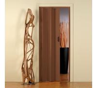Porta a soffietto 83X214 mod. MONICA colore NOCE PASTELLO in KIT incl. Maniglia
