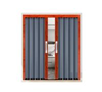 Porta A Soffietto Antitempesta Per Porta D'ingresso, Porta Scorrevole A Scomparsa Con Telaio In Alluminio Resistente Alle Intemperie E Isolata, Installazione Senza Fori(39x80in (99x203cm))