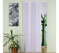PORTA A SOFFIETTO IN PVC BIANCO PORTE A SCOMPARSA CASA SCRIGNO FINTO LEGNO