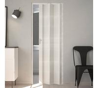 Porta a Soffietto da Interno 83x214 cm in PVC Caroline Palissandro Bianco Orizzontale