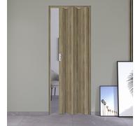 Porta a Soffietto da Interno 83x214 cm in PVC Caroline Rovere Cognac Scuro