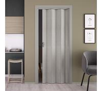 Porta a Soffietto da Interno 83x214 cm in PVC Caroline Tessuto Grigio