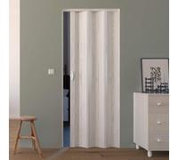 Porta a Soffietto da Interno 83x214 cm in PVC Saba Caroline Pino Bianco
