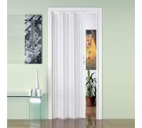 Porta a Soffietto da Interno 88,5x214 cm in PVC Florance Bianca Pastello