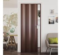 Porta a Soffietto da Interno 88,5x214 cm in PVC Florance Noce Mansonia