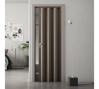 Porta a Soffietto da Interno 88,5x214 cm in PVC Florance Rovere Tortora