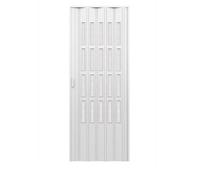 PORTA A SOFFIETTO DA INTERNO CON VETRO CON MANIGLIA MAGNETE 82x220 BIANCO