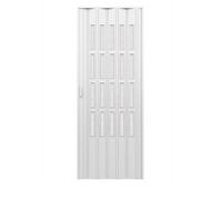 PORTA A SOFFIETTO DA INTERNO CON VETRO CON MANIGLIA MAGNETE 82x210 BIANCO