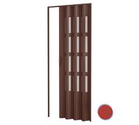 PORTA A SOFFIETTO DA INTERNO CON VETRO CON MANIGLIA MAGNETE H 220 VARI COLORI