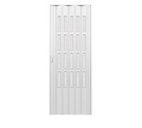 PORTA A SOFFIETTO DA INTERNO CON VETRO CON MANIGLIA MAGNETE 82x220 BIANCO