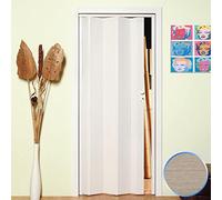 Porta a Soffietto da Interno in PVC Legno Cedro 83x214 cm mod. Maya