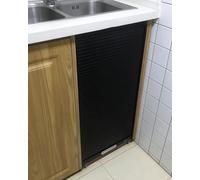 Porta a Soffietto da Interno Kit per Guida Porta Tamburo in Alluminio Decor, Pannello Scorrevole su Misura per Dispensa Patio Armadio Garage, Schermo Cancello a Scomparsa(75x100cm/30x39in)