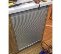 Porta a Soffietto da Interno Kit per Porte a Tamburo per Armadio 400 500 600 mm di Larghezza, per Pensile a Ribalta con Maniglie, Pannello in Plastica per Guardaroba Cucina(40x80cm/16x31in)