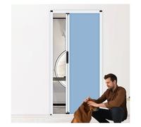 porta a soffietto da interno Portefinestre Pieghevoli Da 240 Cm, Bianche, Blu, Gialle, Caffè E Grigie, Porta A Soffietto Per Interni Senza Foratura Per Divisorio Di Stanze, Porta Pieghevole(Blue,107x2