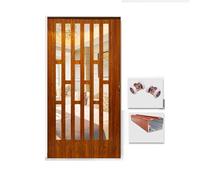 Porta A Soffietto for Corridoio Divisorio Efficiente Con Porta A Soffietto, Design Scorrevole Senza Foratura for Camera Da Letto E Bagno(WxH 45x80in(113.5x203cm))