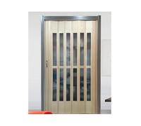 Porta A Soffietto for Corridoio Porta Scorrevole A Soffietto Versatile for Soggiorno, Camera Da Letto E Dispensa, Senza Fori, Serratura Inclusa(WxH 45x80in(113.5x203cm))