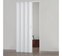 PORTA A SOFFIETTO IN PVC BIANCA CM.82 X 210 CON MANIGLIA E CHIUSURA MAGNETICA