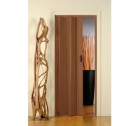 PORTA A SOFFIETTO IN PVC - marrone - 82X214 CM - MADE IN ITALY