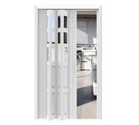 Porta a soffietto interna in PVC, soluzione salvaspazio per armadio, cucina, corridoio con maniglia facile da impugnare