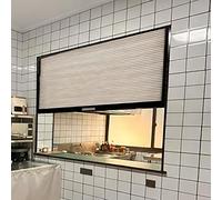 Porta a Soffietto Kit per Finestra Scorrevole per Vetrine di Un Bar, Porta Pieghevole con Telaio in Alluminio e Zanzariera in Tessuto Non Tessuto, Porta a Soffietto Retrattile(70x55cm/27x22in)