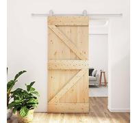 Porta a soffietto per lavanderia, porta scorrevole con guarnizione in legno di pino massiccio, 90 x 210 cm, porta scorrevole per soggiorno, camera da letto, cucina