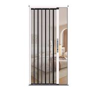 Porta a Soffietto Porta Scorrevole Interna Impermeabile con Zanzariera, Porta Pieghevole a Fisarmonica Ventilata per Cucina/Camera da Letto, Tende a Scomparsa per Porta Scorrevole Multipiega(White,4