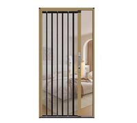 Porta a Soffietto Porta Scorrevole Interna Impermeabile con Zanzariera, Porta Pieghevole a Fisarmonica Ventilata per Cucina/Camera da Letto, Tende a Scomparsa per Porta Scorrevole Multipiega(Champag
