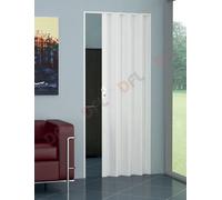 PORTA A SOFFIETTO PVC CON SERRATURA E MANIGLIA 82 x h. 210 cm RIDUCIBILE BIANCO