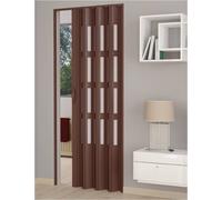 PORTA A SOFFIETTO PVC KIT COMPLETO CON FINESTRE PVC H 204 x 82 cm VARI COLORI