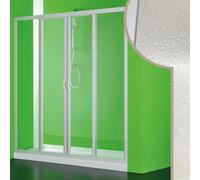 PORTA DOCCIA 150CM PARETE NICCHIA IN PVC CRILEX ACRILICO 2 ANTE SCORREVOLI BOX