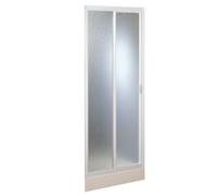 PORTA DOCCIA 120CM PARETE NICCHIA 1 LATO PVC CRILEX ACRILICO ANTA SCORREVOLE BOX