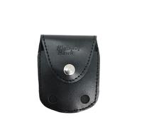 Porta accendino "Zippo" Highway Hawk in vera pelle nera