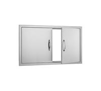 Porta Accesso Cucina Esterna Acciaio Inossidabile Premium, Design Pesante Resistente Alle Intemperie For Mobile Barbecue Postazione Griglia(93.3 * 63.3cm)