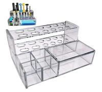 Porta accessori per siringhe in resina trasparente, organizzatore dispenser applicatore per siringhe composite, scatola portaoggetti in plastica composita, portautensili dentali