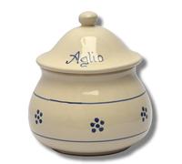 Porta Aglio Linea Stelle, contenitore terracotta ventilato per alimenti con coperchio, Salvafreschezza Salva Aglio, Colì Maioliche e Terrecotte dal 1650
