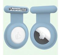 Porta AirTag per bambini - Facile e sicuro, compatibile con Apple AirTag - Nascosto e portatile - Nero (2 pezzi, grigio)