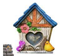 Porta albero da giardino delle fate per esterni, accessorio da giardino in miniatura, decorazione da giardino in legno per la parte inferiore degli alberi, per creare splendidi giardini delle fiabe