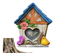 Porta 'albero del giardino e fate per esterni,Mini statue da giardino e arte del cortile | Ornamento da in legno per il fondo degli alberi, per creare squisiti giardini e fate per bambini e b