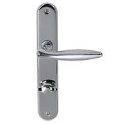 Porta Alison Alpertec - LS in ottone cromato per porte del bagno WC pulsante set maniglia porta guarnizioni, 32972433