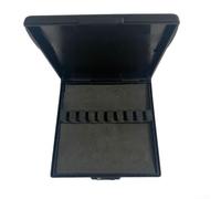 Porta ance per oboe, in plastica, nero, 9 pezzi, ventilato | 9 fessure individuali, fori di ventilazione superiore/inferiore, impedisce la muffa, dimensioni compatte 9,9 cm