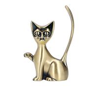 Porta anelli per gatti, organizer per bigiotteria e orecchini. | Design del Dio Gatto, Lega di Zinco, Stile Retro Robusto, Portagioie per Anelli a Forma di Animali Carini