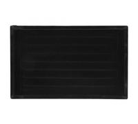 Porta Anelli Vintage Anello for gioielli in velluto, inserto for orecchini, display, gemelli, organizer, portagioie, portaoggetti in legno, piatto, impilabile, for(Black)
