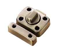 Porta Antifurto Girevole Sinistra E Destra In Lega Di Zinco Con Chiusura A Catenaccio Universale Porta Del Balcone Porta Scorrevole Ad Angolo Retto Facile Per Uso Domestico Commerciale(Bronze)