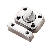 Porta Antifurto Girevole Sinistra E Destra In Lega Di Zinco Con Chiusura A Catenaccio Universale Porta Del Balcone Porta Scorrevole Ad Angolo Retto Facile Per Uso Domestico Commerciale(Silver)