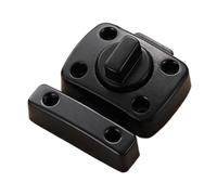 Porta Antifurto Girevole Sinistra E Destra In Lega Di Zinco Con Chiusura A Catenaccio Universale Porta Del Balcone Porta Scorrevole Ad Angolo Retto Facile Per Uso Domestico Commerciale(Black)