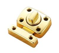 Porta Antifurto Girevole Sinistra E Destra In Lega Di Zinco Con Chiusura A Catenaccio Universale Porta Del Balcone Porta Scorrevole Ad Angolo Retto Facile Per Uso Domestico Commerciale(Gold)