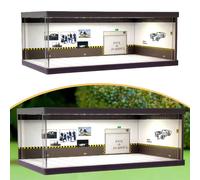 Porta antipolvere in acrilico per garage, diorama, in scala 1:64