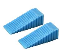 Porta antiscivolo Fermaporta a cuneo, confezione da 2, multicolore, 9,5x4x2,7 cm(Blue)